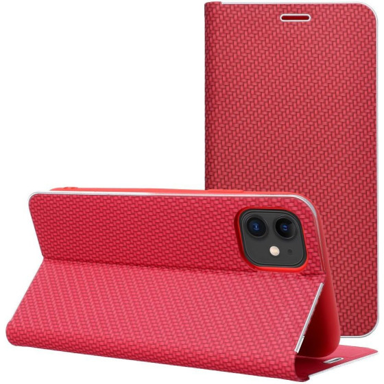 Luna Book Carbon For Iphone 17 Pro Red OEM