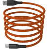 Hammer ������� �������� Usb 2.0 Magnetic Braided Usb A �� Usb C 65W 1m ��������� - (AKC001409)