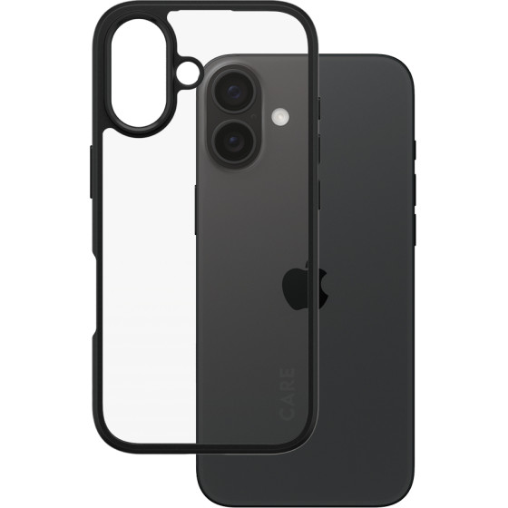 Care By PanzerGlass(R) Flagship Case Transparent Urban Combat w. Black Frame Iphone 16 - (PG-1361)