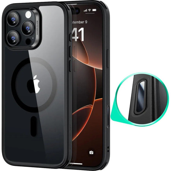 ESR - Classic Hybrid Halolock - Iphone 16 Pro - Clear Black