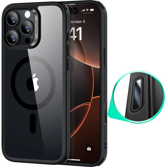 ESR - Classic Hybrid Halolock - Iphone 16 Pro Max - Clear Black
