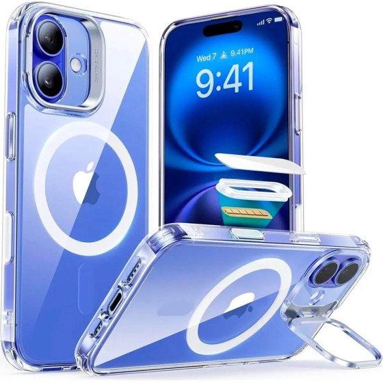 ESR - Classic Hybrid Halolock Kickstand - Iphone 16 - Clear
