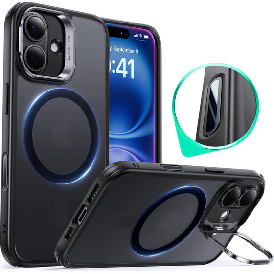 ESR - Classic Hybrid Halolock Kickstand - Iphone 16 - Frosted Black