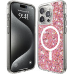 Techsuit - Sparkly Glitter Magsafe - Iphone 15 Pro - Pink