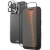 SBS Set With D3O Technology For Iphone 16 Pro - Case + Glass Screen And Camera Protector - Transparent - (TEKITD3OIP1661P)