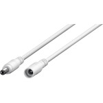 Goobay Dc Extension Cable, 1.5 m, White 1.5 m - (76674)