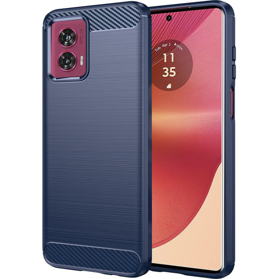 Techsuit - Carbon Silicone - Motorola Edge 50 Fusion - Blue