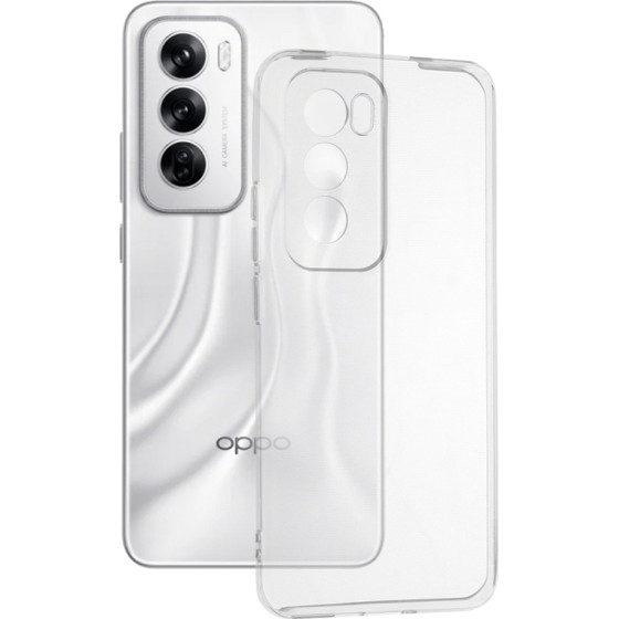 Techsuit - Clear Silicone - Oppo Reno12 - Transparent