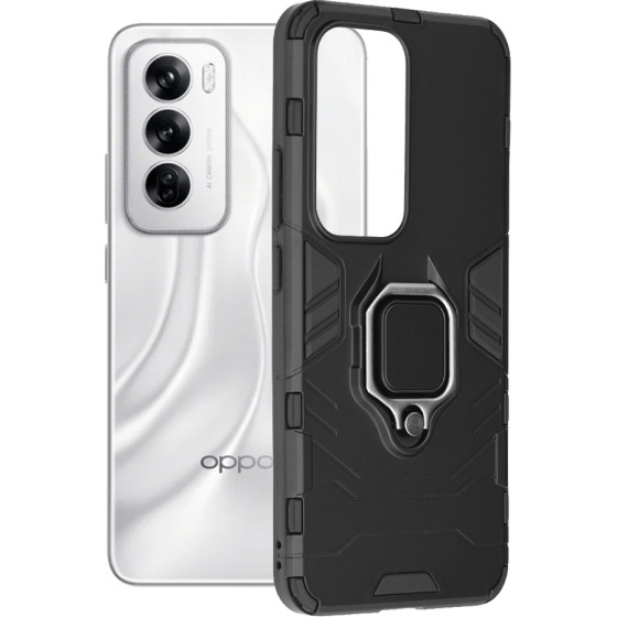 Techsuit - Silicone Shield - Oppo Reno12 - Black