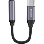 Yesido - Audio Cable Adapter - Type-C To Jack 3.5mm - Black - (YAU19)