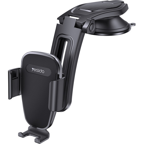 Yesido - Car Holder (C130) - Gravity Grip For Dashboard, Adjustable Suction Cup Holder - Black