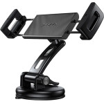 Yesido - Car Holder - Clamp Grip, Tablet, Phones 4.7 - 12'', For Dashboard, Windshield - Black - (C171)