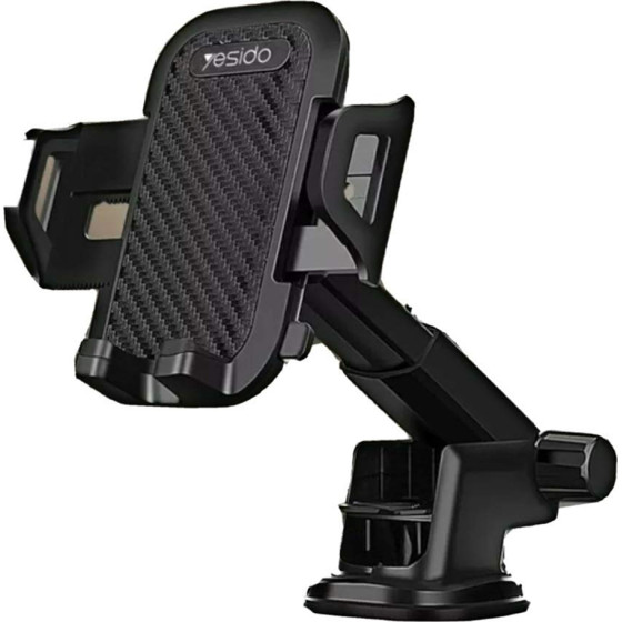 Yesido - Car Holder - Extendable Arm For Dashboard, Windshield - Black - (C23)