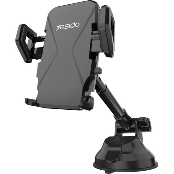 Yesido - Car Holder - Extendable Arm For Dashboard, Windshield - Black - (C40)