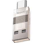 Yesido - Card Reader (GS21) - Usb To Type-C, Tf Card, 480MBps - Transparent