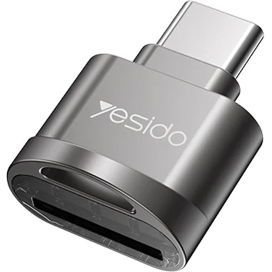 Yesido - Card Reader - Otg Adapter, Type-C To Tf Card - Grey - (GS19)
