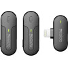 Yesido - Lavalier Microphone 2in1 - Lightning, 70mAh, Wireless, 2.4GHz - Black - (KR16)