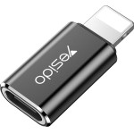 Yesido - Otg Adapter - Lightning To Type-C, Plug & Play, 480MBps - Black - (GS03)