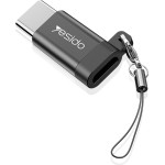 Yesido - Otg Adapter - Micro-Usb To Type-C, Plug & Play, 480MBps - Black - (GS04)
