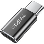 Yesido - Otg Adapter - Type-C To Lightning, Aluminium Alloy, 480MBps - Grey - (GS22)
