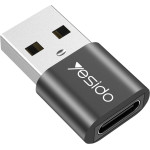 Yesido - Otg Adapter - Usb To Type-C, Plug & Play, 5GBps - Black - (GS09)