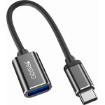 Yesido - Otg Cable Adapter - Type-C To Usb 2.0, Plug & Play - Black - (GS01)