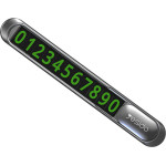 Yesido - Parking Number - For Dashboard, Number Hiding, Fluorescent Digits, Weather-Resistant, 3M Adhesive - Black - (C88)