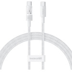 Baseus - Data Cable Gem - Type-C To Type-C, Super Fast Charging 100W, 2m - Moon White - (P10373000211-01)