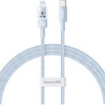 Baseus - Data Cable Gem - USB-C To Lightning, Fast Charging 20W, 1m - Galaxy Blue - (P10373001311-00)