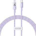 Baseus - Data Cable Gem - USB-C To Lightning, Fast Charging 20W, 1m - Nebula Purple - (P10373001511-00)