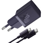 Baseus - Wall Charger - Type-C Cable Included, GaN, Type-C, Fast Charging, 30W, 1m - Midnight Purple - (P10110902523-00)