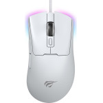 Havit - Wired Gaming Mouse (MS966) - With Rgb Lights, 800/1600/3200/6400/8000/12000 DPI, 1.6m, 5V - White