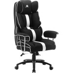 White Shark Extra Soft Gaming Chair BLACK-White Le Mans - (LEMANS-BW)