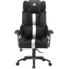 White Shark Extra Soft Gaming Chair BLACK-White Le Mans - (LEMANS-BW)
