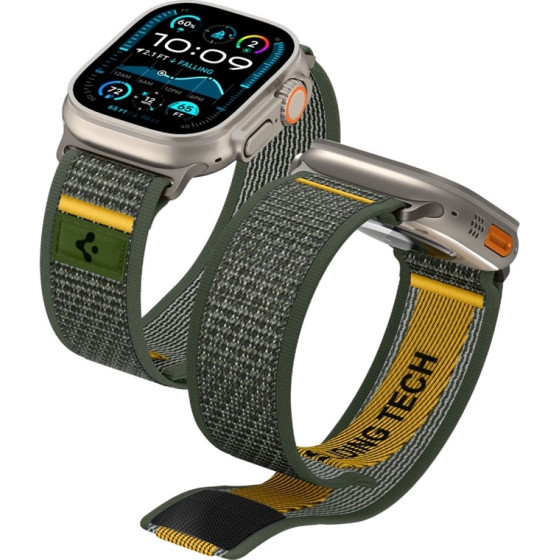 Spigen Athlex Air - Band For Apple Watch 44/45/46/49 Mm (Active Green) - (AMP09035)