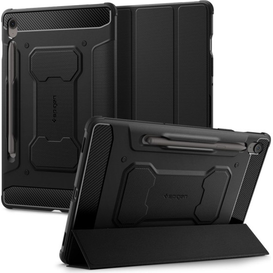 Spigen Rugged Armor Pro - Case For Samsung Galaxy Tab S10 FE+ 13.1'' (Black) - (ACS09381)