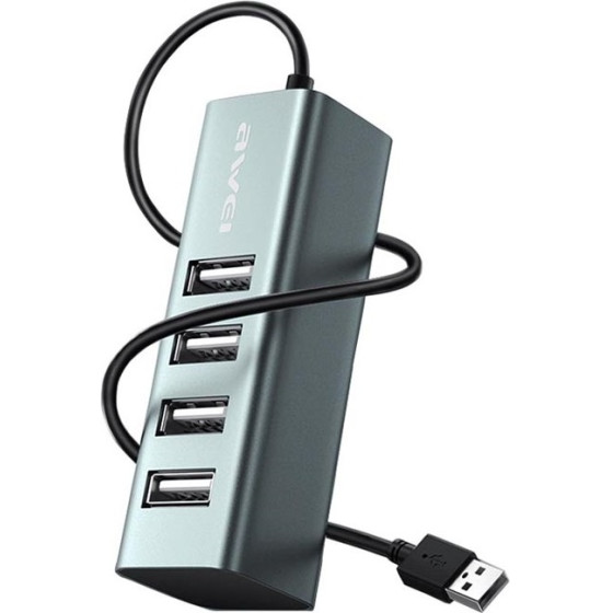 Awei ���������� Usb 2.0 Hub �� 4 ����� - CL-122 - - (085434)