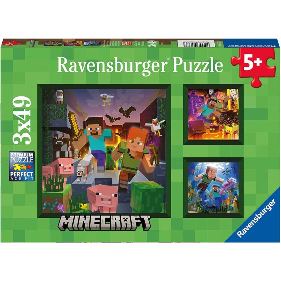 Ravensburger Puzzle: Minecraft Biomes (3x49 pcs) (5621)