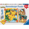 Ravensburger Puzzle: Pokemon Pikachu (3x49 pcs) (12004062)