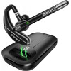 Techsuit - Bluetooth Headset Hearyo - HandsFree, ENC, Dual-Mic, Bluetooth 5.3, 1000mAh, 96hRs Talking Time - Black - (A6L)