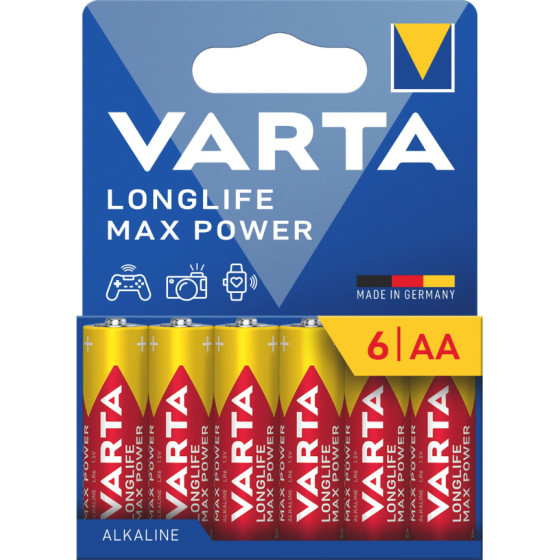 Varta 4706101746 Longlife Max Power 6 AA