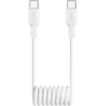 Puro 25W USB-C Spiral Cable - USB-C 1m - White - (PUCCC25WSPWHI)