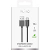 Puro Tpe 12W USB-A - Microusb 1m Cable - Black - (PUCM12WBLK)