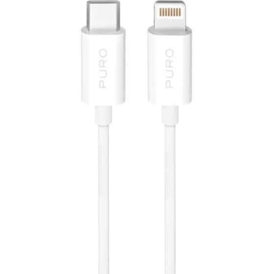 Puro Tpe 20W USB-C - Lightning Cable 2m - White - (PUCAPLTC20W2MTWHI)