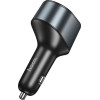 Hoco Car Charger Usb A + Type C + Cigarette Lighter Pd QC3.0 3A 35W Z56 black