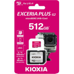 Kioxia 4K Micro Sd GEN2 512GB Exceria Plus Uhs I U3 With Adapter - (LMPL2M512GG2)