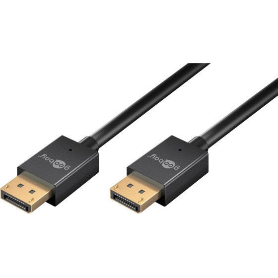 Goobay Slim DisplayPort(TM) Cable 2.0/2.1, 40 Gbit/s 2 m - (77443)