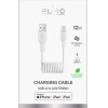 Puro 12W USB-A - Lightning Spiral Cable 1m - White - (PUCAPLT12WSPWHI)