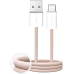 Puro Fabrik 10W Braided Cable USB-A - USB-C 1.5m - Beige - (PUCAC10WFABK415MTBEG)