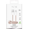 Puro Fabrik 10W Braided Cable USB-A - USB-C 1.5m - Beige - (PUCAC10WFABK415MTBEG)